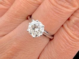 Solitär 1.2c Diamant Ring 18k Weissgold Grösse 50 *S2082