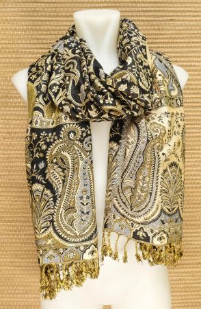Kuscheliger Paisley Schal aus Viskose Wendeschal