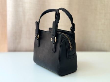 Petit sac à main similicuir noir – Maddison