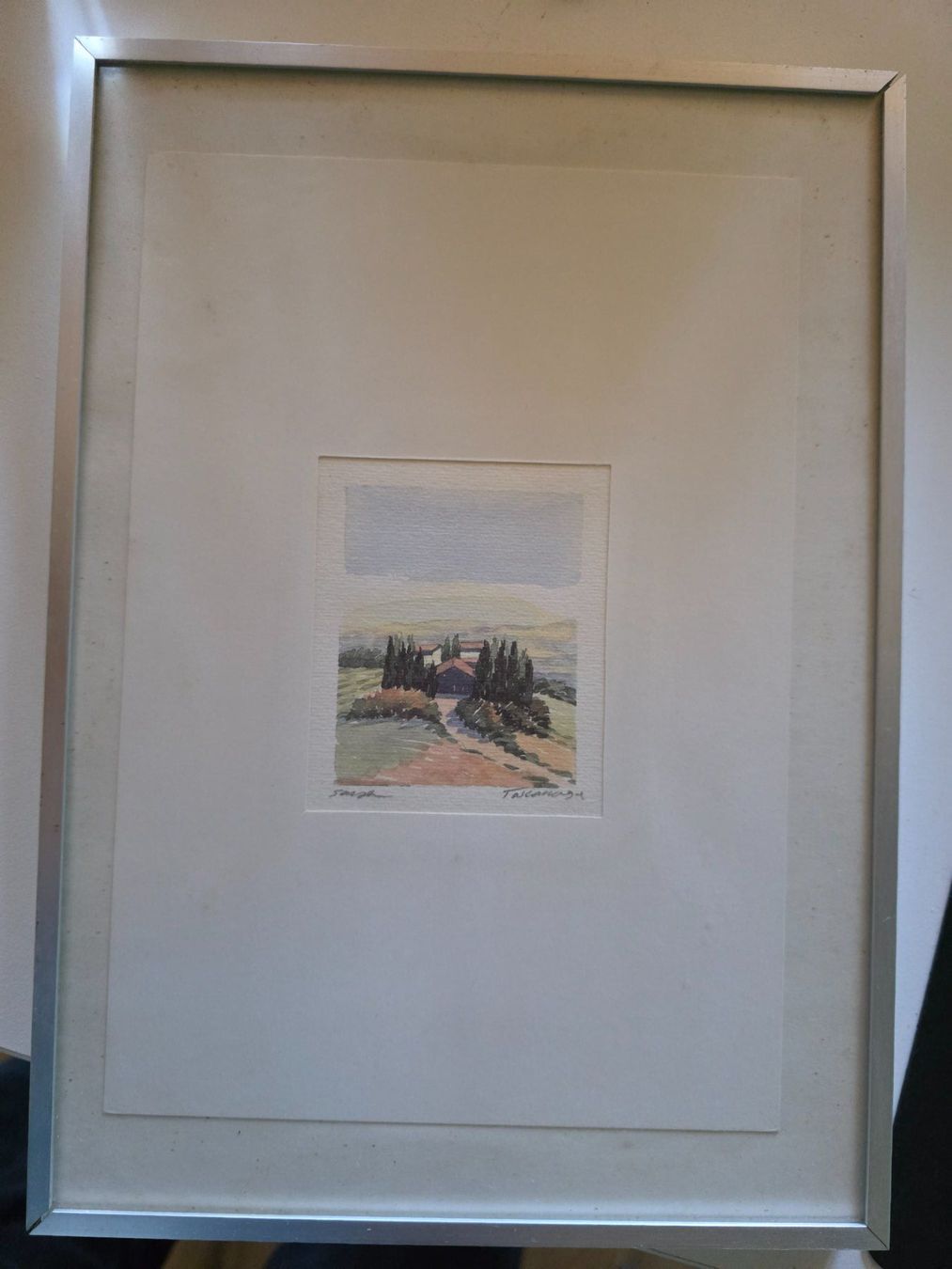 Dipinti: Bild feines Aquarell Gemälde Toscana 1994 – Usato da Walterswil BE venduto da Lonitti 6