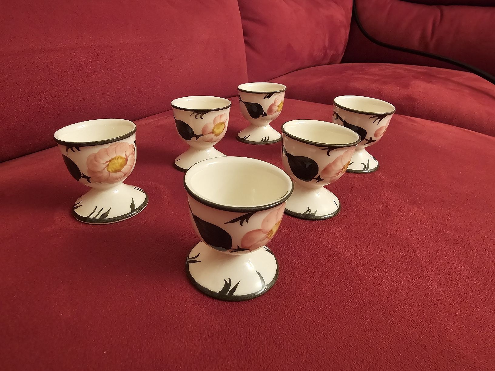 Villeroy & Boch Sonstiges Geschirr: Villeroy & Boch / 6 Eierbecher Wildrose – Neu (gemäss Beschreibung) aus Glis von Briger 3