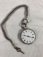 Antike Chs.Oudin, Paris Taschenuhr mit Kette, Rarität