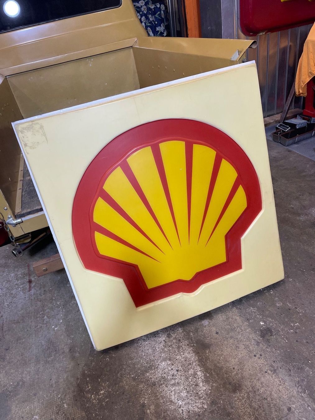 Shell Schilder: Shell Werbetafel USA – Gebraucht aus AARBURG von cheapstuff