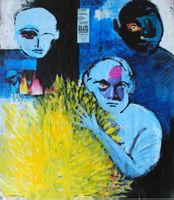 Opera originale di Cio Zanetta (1946-2021) - BLUE MAN