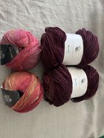 Wolle Lana Grossa und Hobbii Butterfly Lila