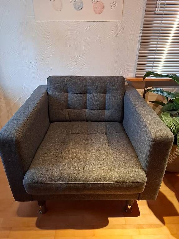 Poltrone: Moderner Lounge-Sessel / Clubsessel  Dunkelgrau  – Usato da Rumisberg venduto da ambiance80 1