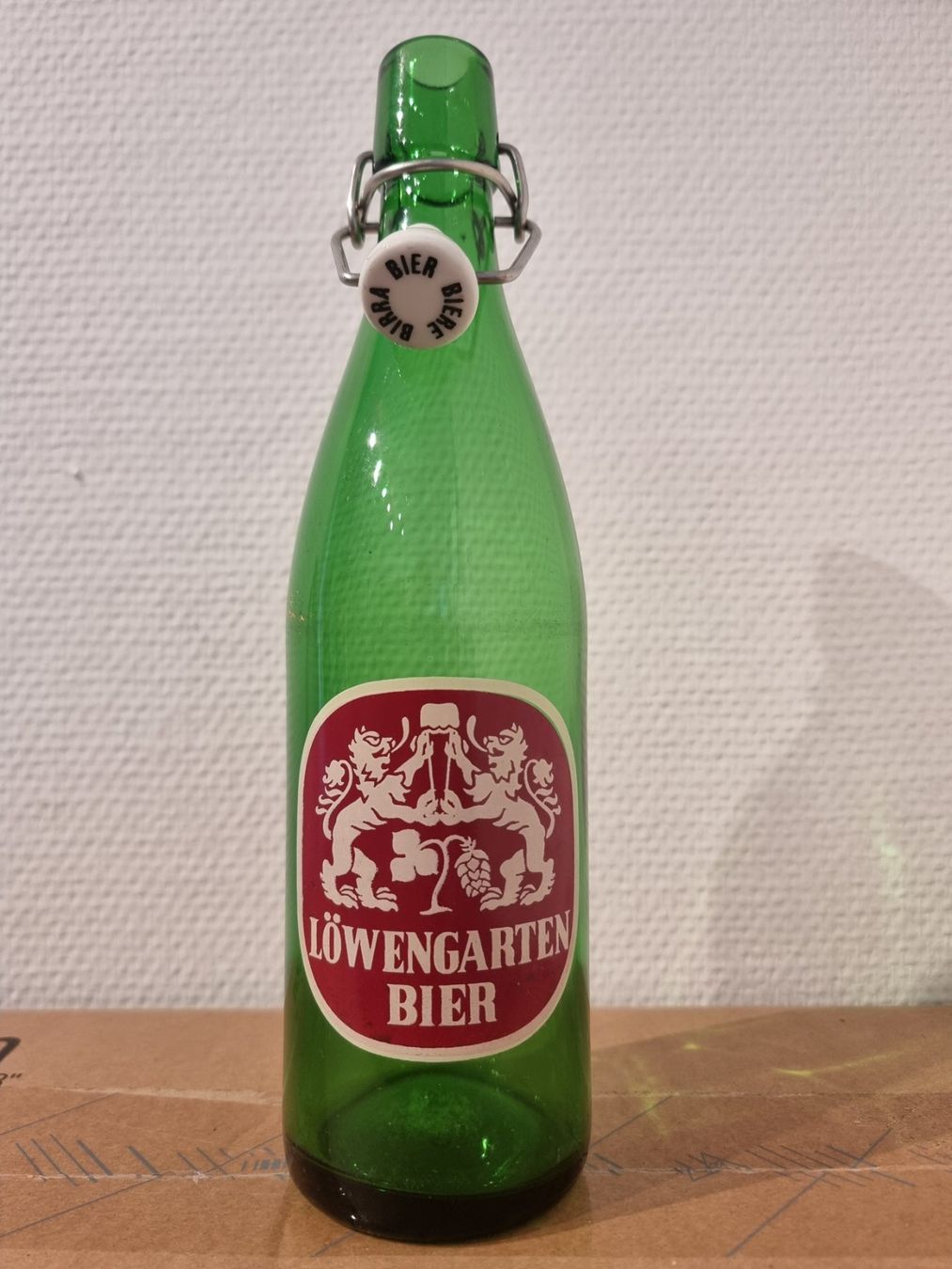 Bicchieri, Caraffe & Bottiglie: Brauerei Löwengarten Bierflasche 1970 – Usato da Lommis venduto da 0815undmehr