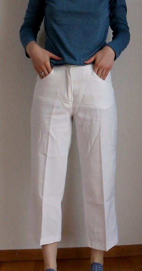 Hosen: Weisse 3/4 lange Leinenhose Gr. 36 – Gebraucht aus Luzern von Simona15 5
