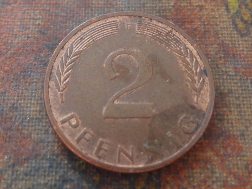 Tutti le monete: DEUTSCHLAND 2 Pfennig 1974 – Usato da Romanel-sur-Lausanne venduto da Swift13 1