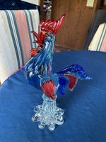 Murano - grosser Güggel rot/blau