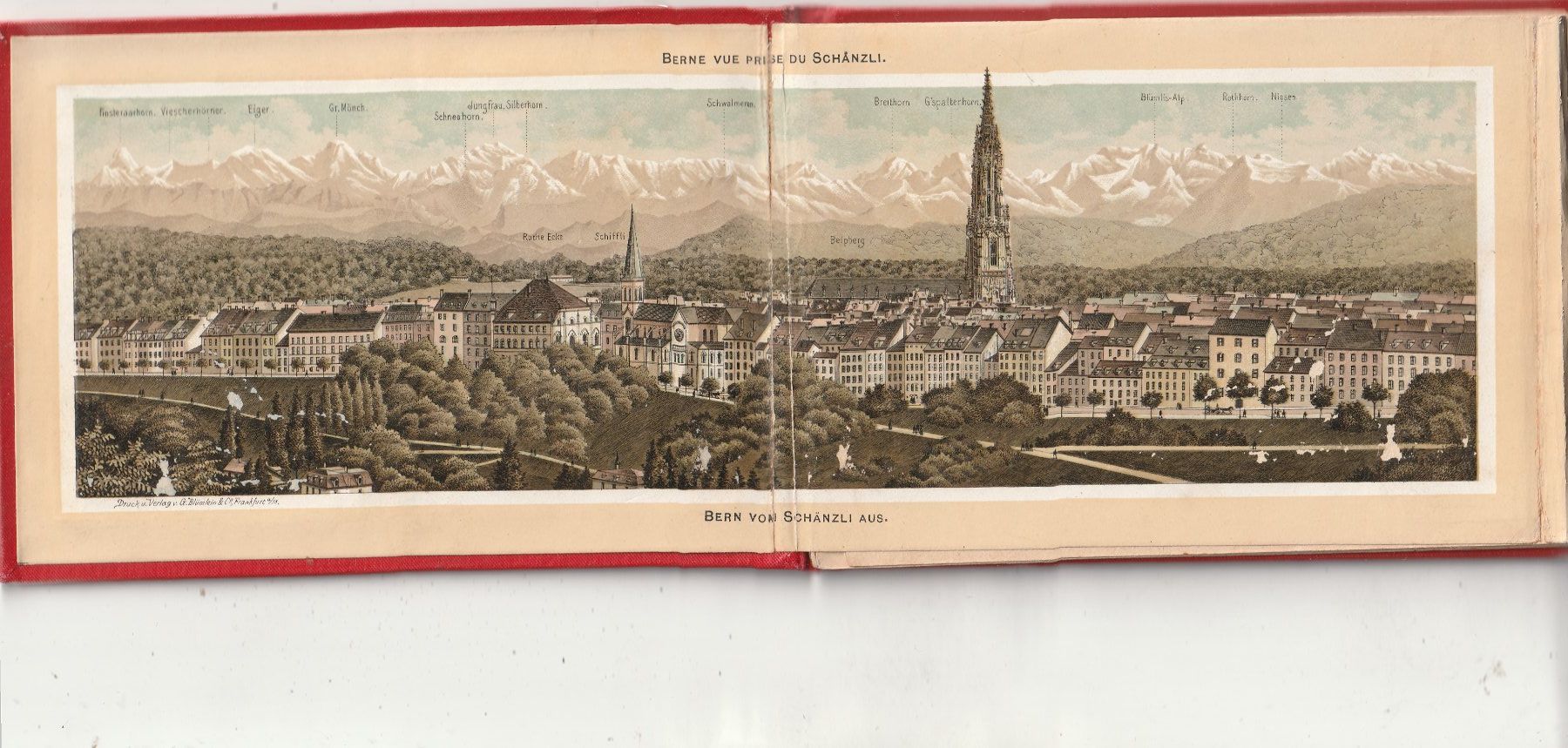 Cartoline postali: Bern Chromolitho Leporello ca. 1890 – Usato da Rorschacherberg venduto da fratovi2 1