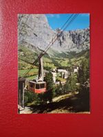AK Leukerbad Luftseilbahn Torrent Wallis Stempel