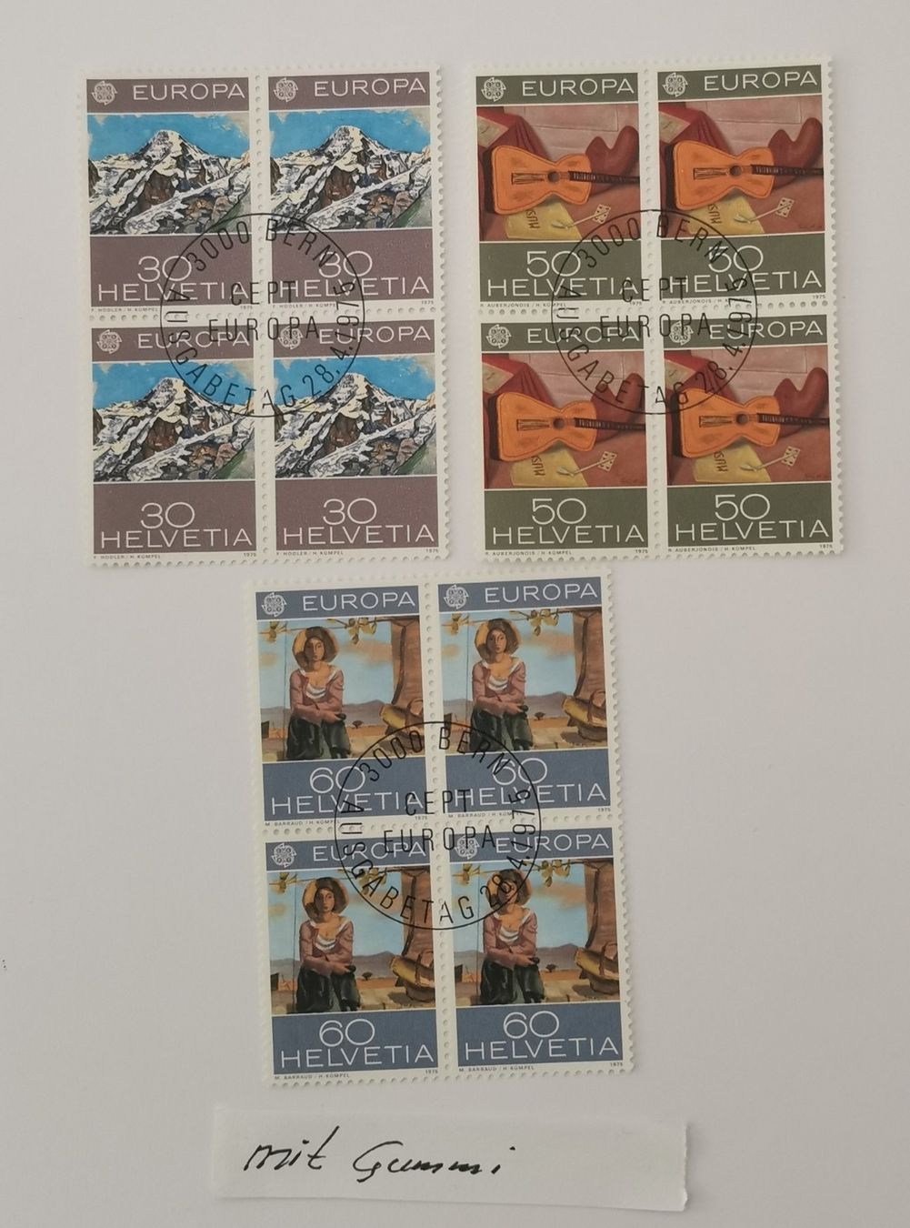 Tous les timbres: 1975 – Neuf (Voir description) à Aadorf par Chnorli-Furz