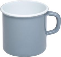 RIESS Emaille Tasse, Becher, Topf mit Bördel 375ml
