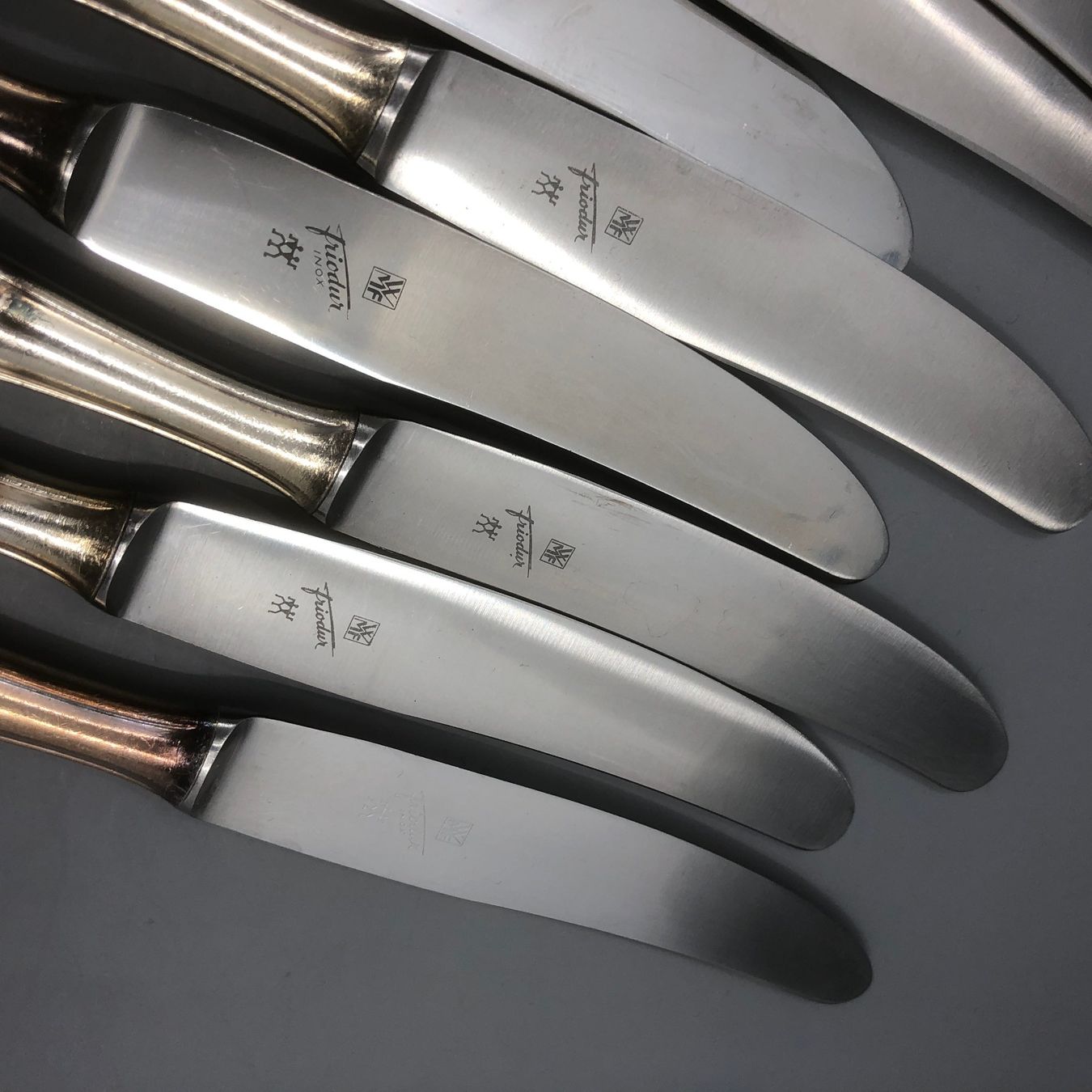 WMF Posate: 2x Dessertmesser versilbert WMF Modell 2200 – Usato da Basel venduto da Tiabeanie 2
