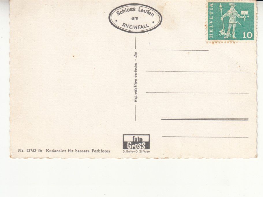 Cartoline postali: Switzerland ca. 1960 – Usato da Bürglen TG venduto da StampGraf 1