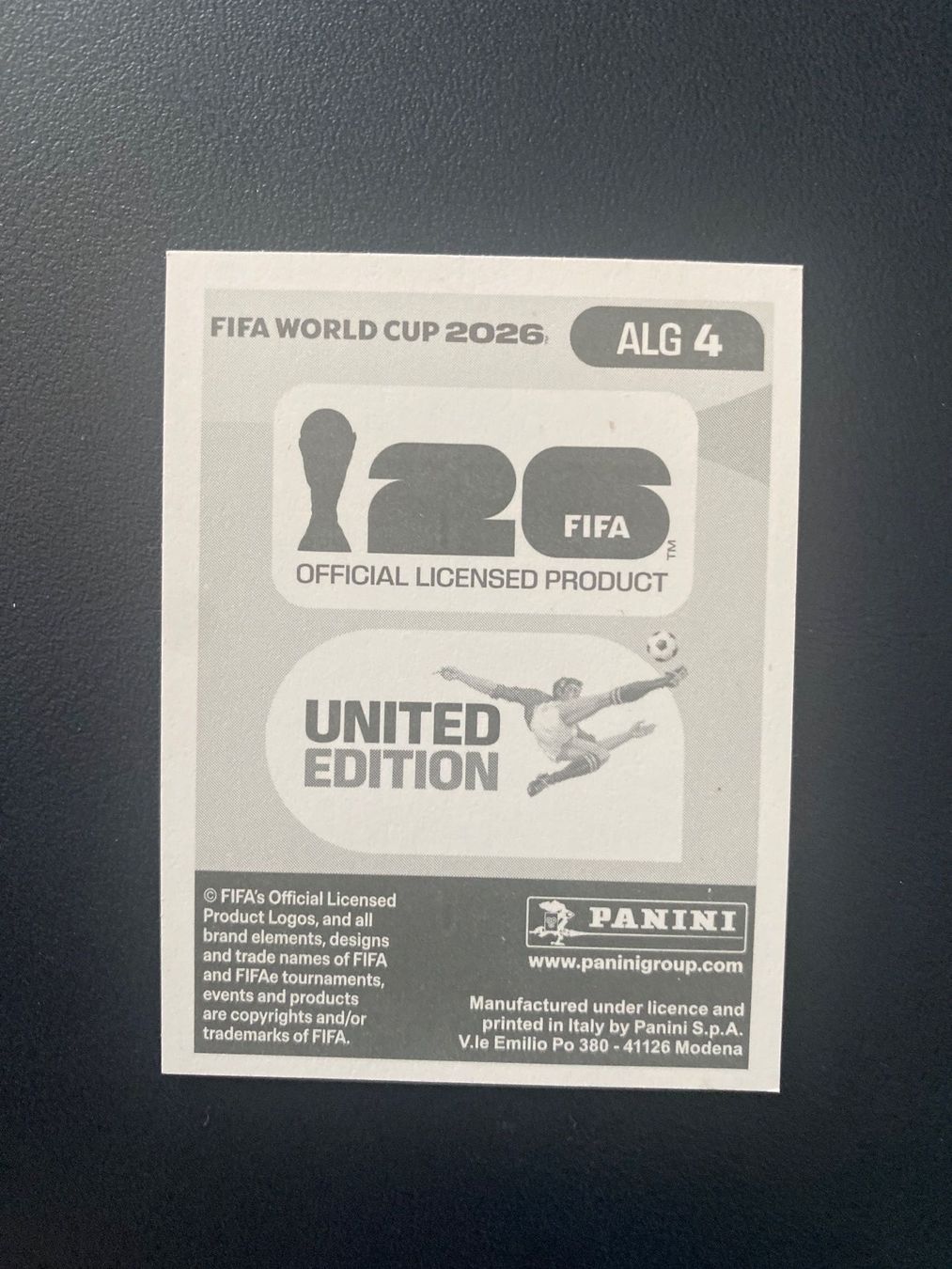 Panini Carte collezionabili: Panini FIFA World Cup Sticker ALG 4 – Nuovo (secondo la descrizione) da Glattbrugg venduto da riseca 1