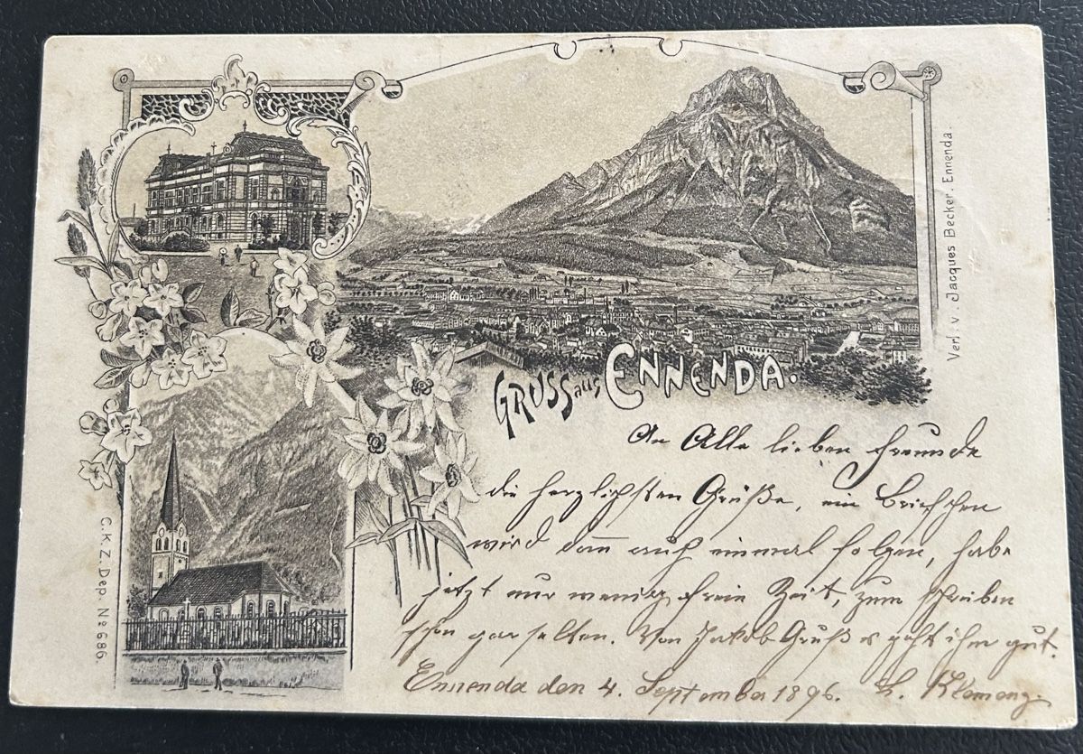 Cartes postales: Gruss aus Ennenda Litho  – D'occasion à Horw par Tellbub