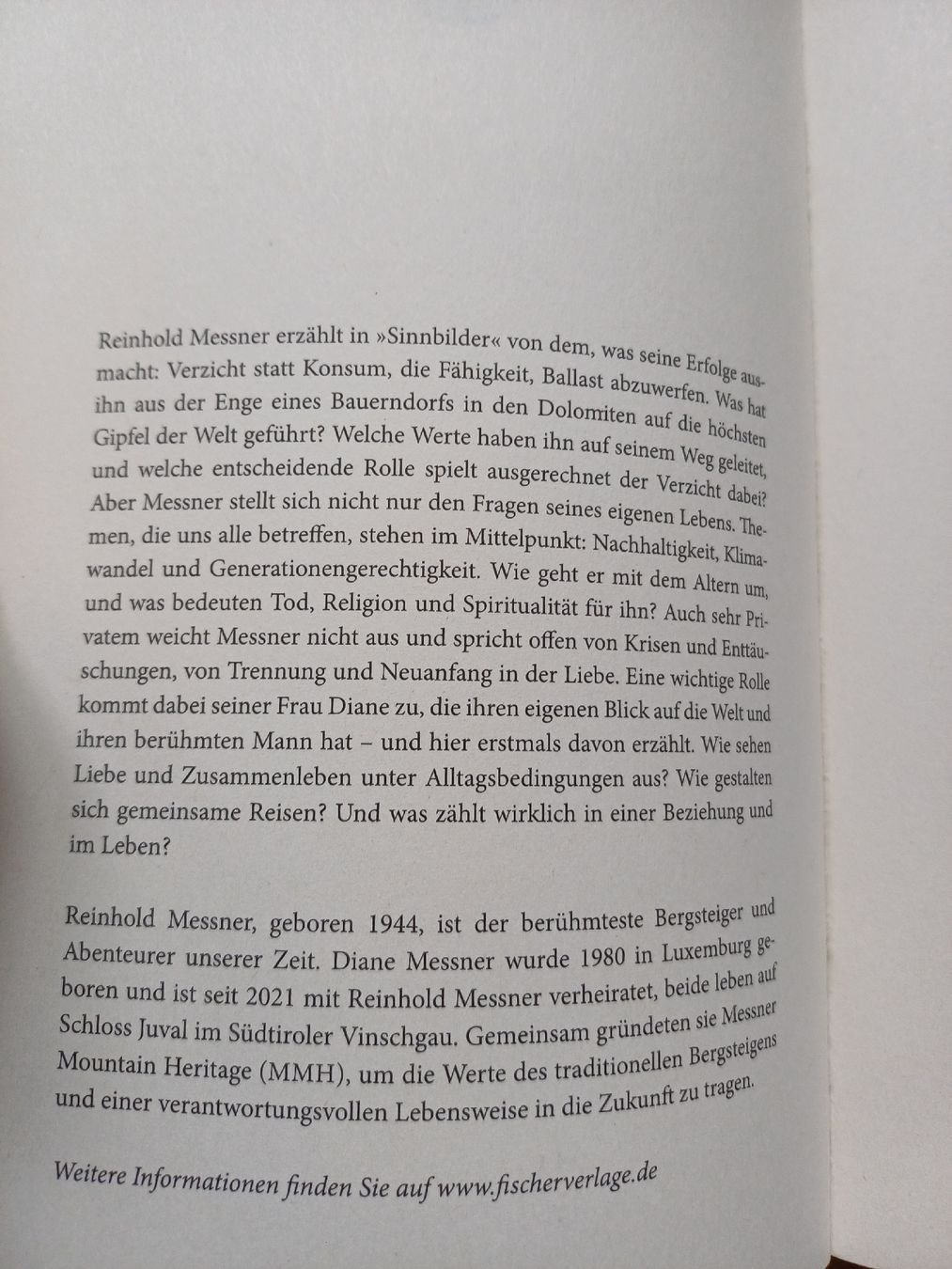 Bücher: Reinhold Messner Diane Messner Sinnbilder Buch – Gebraucht aus Bern von rikivip 2