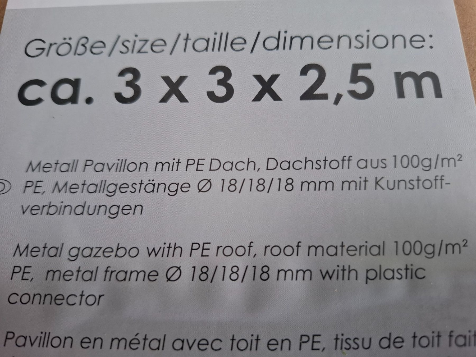 Tende & Padiglioni: Garten Met. Pavillon NEU – Nuovo (secondo la descrizione) da Bassersdorf venduto da Burkiland 2