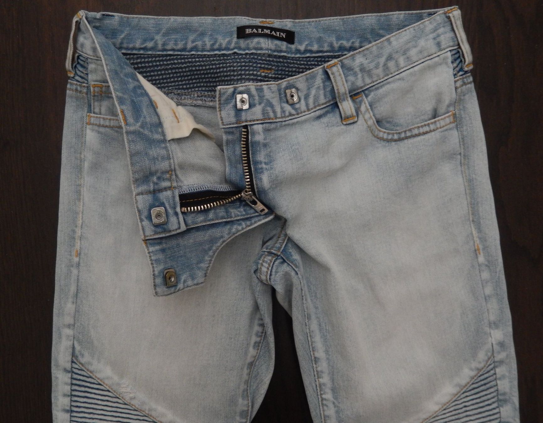 Balmain Jeans: Orig. BALMAIN Motorcycle Jeans Gr. 34-36 – Usato da Tuggen venduto da vivira 8