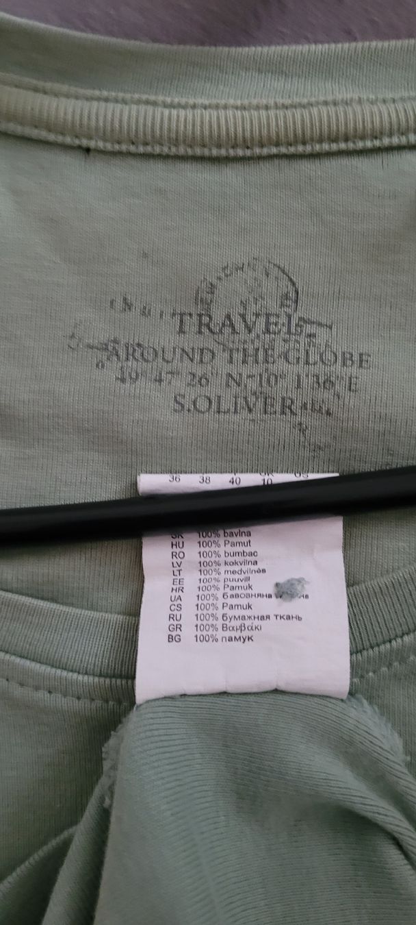 S.Oliver T-shirt: T-shirt S.Oliver vert olive, taille M/coton 100% – Nuovo (secondo la descrizione) da Vevey venduto da x_y_f 2