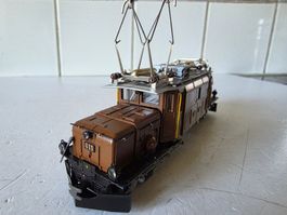 E-Lok RhB, Ge 6/6, "Krokodil", Lok-Nr. 411