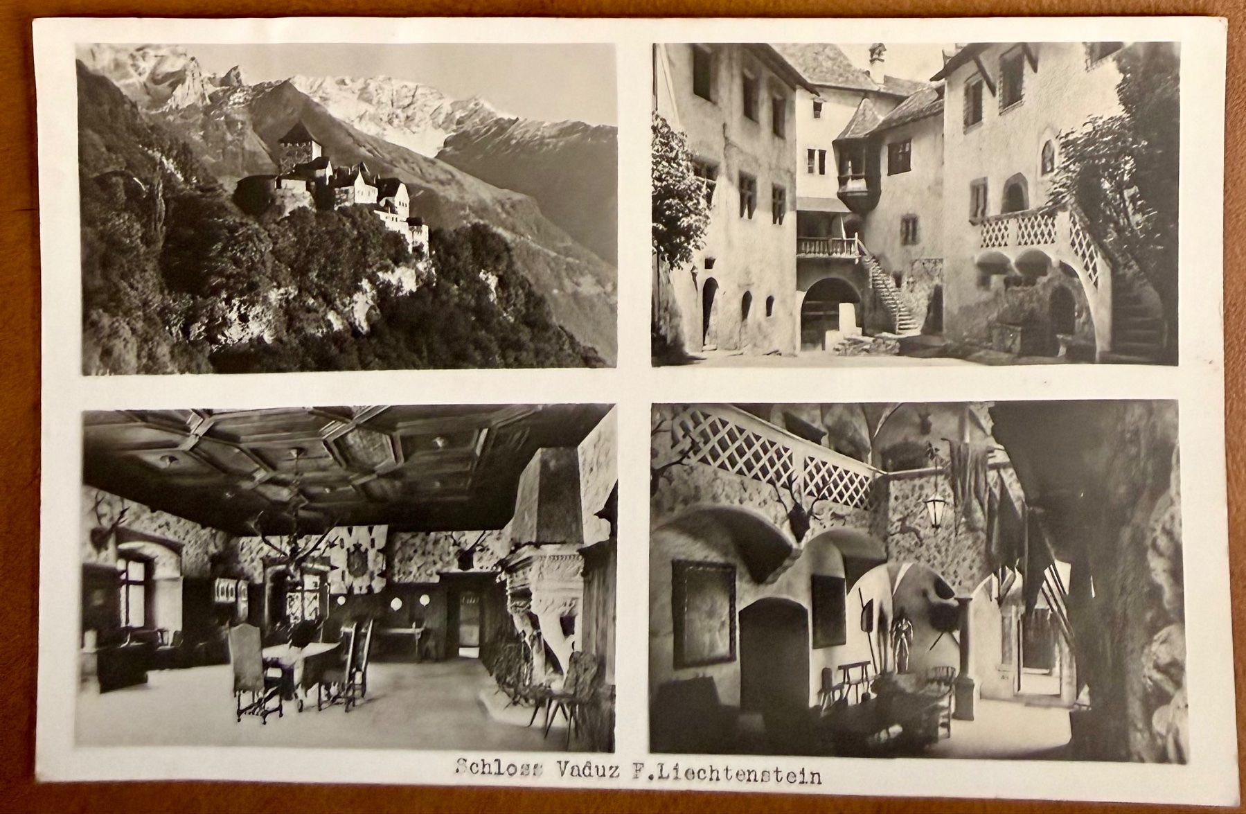 Cartoline postali: Vaduz - Schloss - Multivue 1938 – Usato da Lutry venduto da Ediego