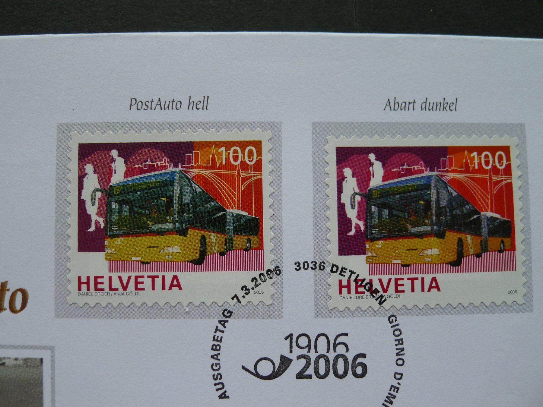 Tutti i francobolli: 2006 Nr. 1193 hell und Abart dunkel auf FDC – Usato da Dagmersellen venduto da wyss1982 1