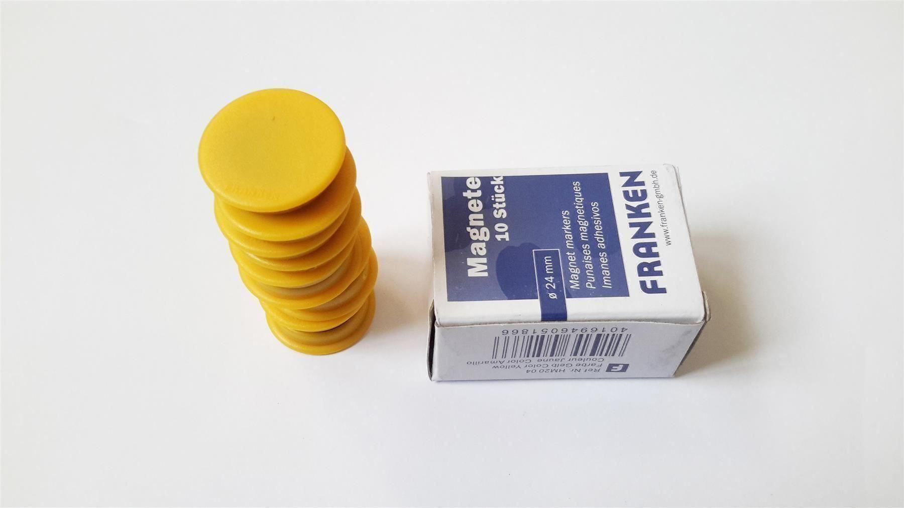 Calamite: Magnete 10 Stück, 24 mm, gelb – Nuovo e nell'imballaggio originale da St. Gallen venduto da cointec 6