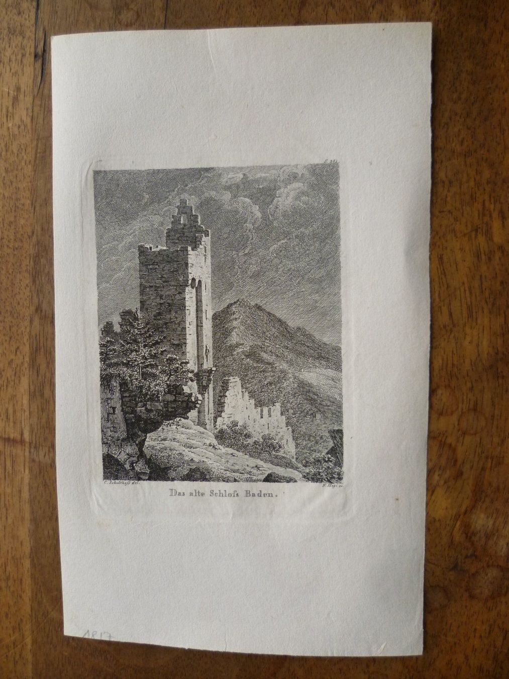Stiche: BADEN    DAS ALTE SCHLOSS – Neu (gemäss Beschreibung) aus Bevaix von bohrap 1