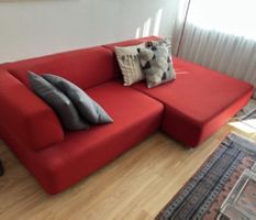 Ecksofa rot Stoff guter Zustand