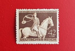DEUTSCHES REICH REITER PFERD BRAUNE BAND 1943** POSTFRISCH