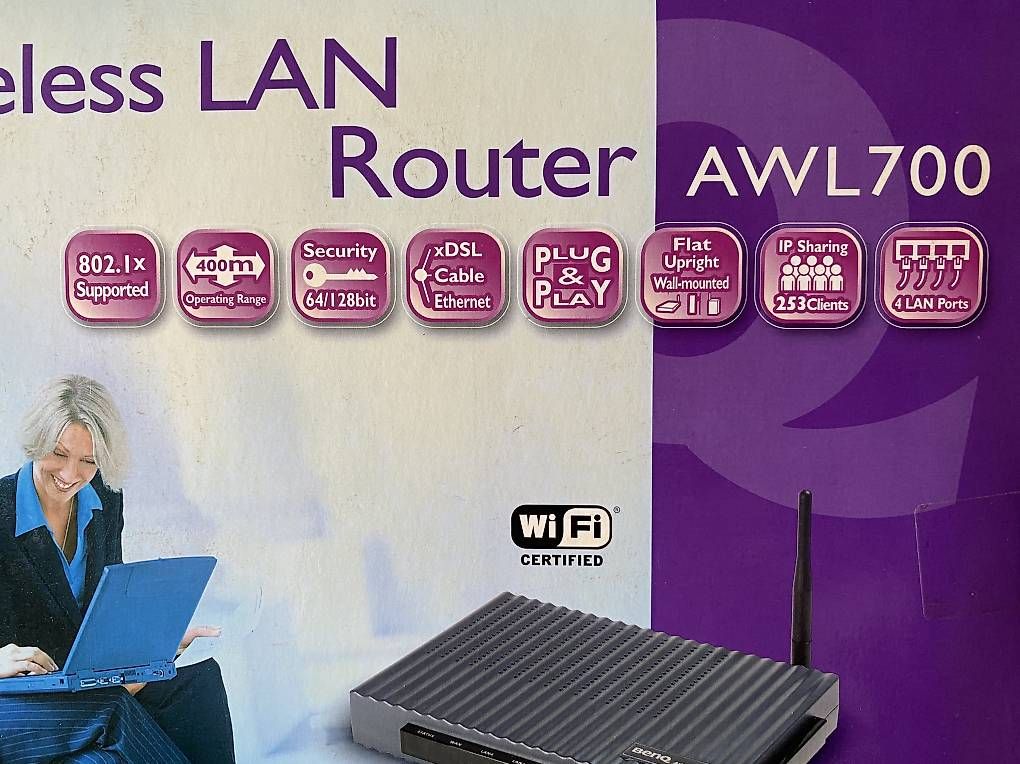 Modem & Router: BENQ Wireless LAN Router – Nuovo e nell'imballaggio originale da Wohlen AG venduto da Botaurus 1