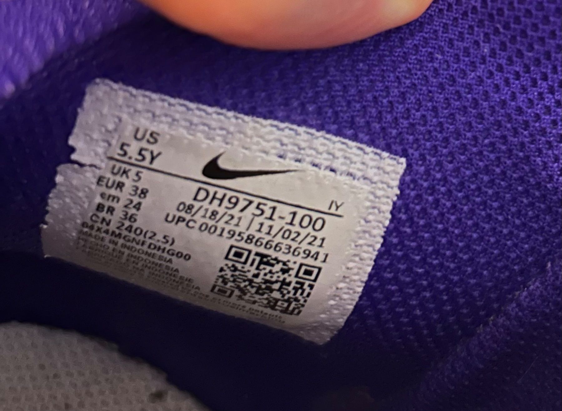 Nike Herrenschuhe: Nike Dunk high "electro violet midnight blue", Gr. 38 – Gebraucht aus Gümligen von KPrinz 5