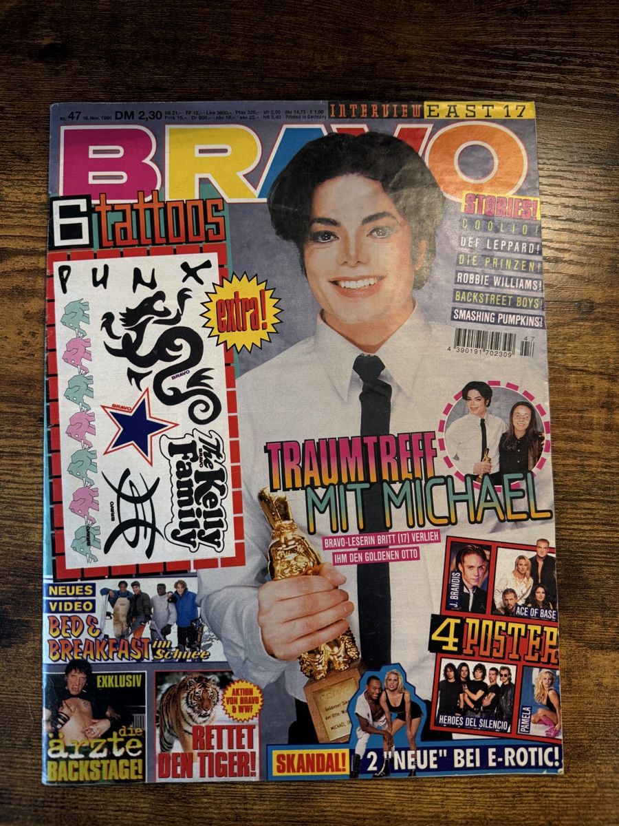 Riviste & Magazine: BRAVO 1995 / Michael Jackson – Usato da Allschwil venduto da Collector.Shop.Swizz