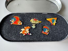 SEGA Sonic The Hedgehog 2 Enamel Pin Set - SELTEN - SEHR GUT