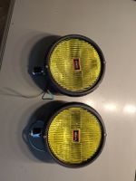 Scheinwerfer gelb elem 2 Stck. Retro Oldtimer guter Zustand 