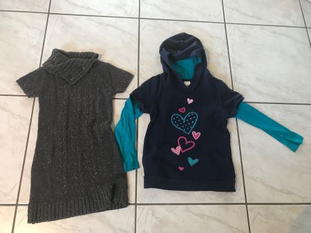 3 Teiliges Kleiderset Grösse 122 & 128