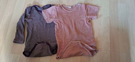 2 Bodys, Wolle Seide, Gr. 68 und 86/92
