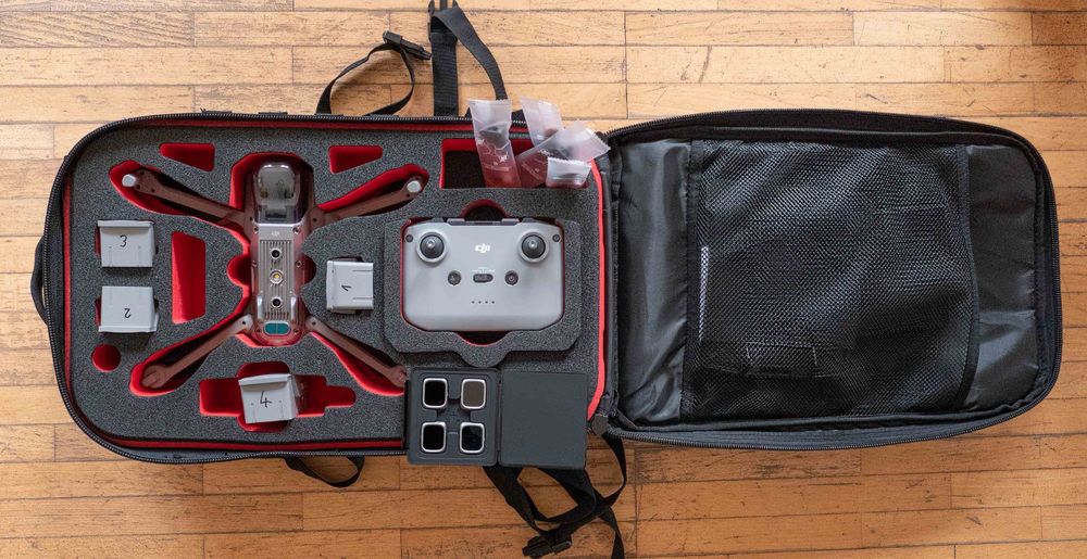 Tasche Für DJI AIR 3 Drohne - EVA Aufbewahrungsrucksack 40x30x12,5cm