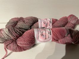 1Knäuel Handgefärbte Wolle Merino Cotton Silk