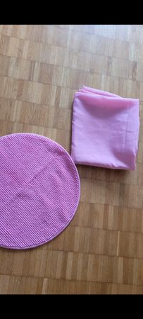 kleiner Teppich &Tagesvorhang Vorhang Rosa 141x220