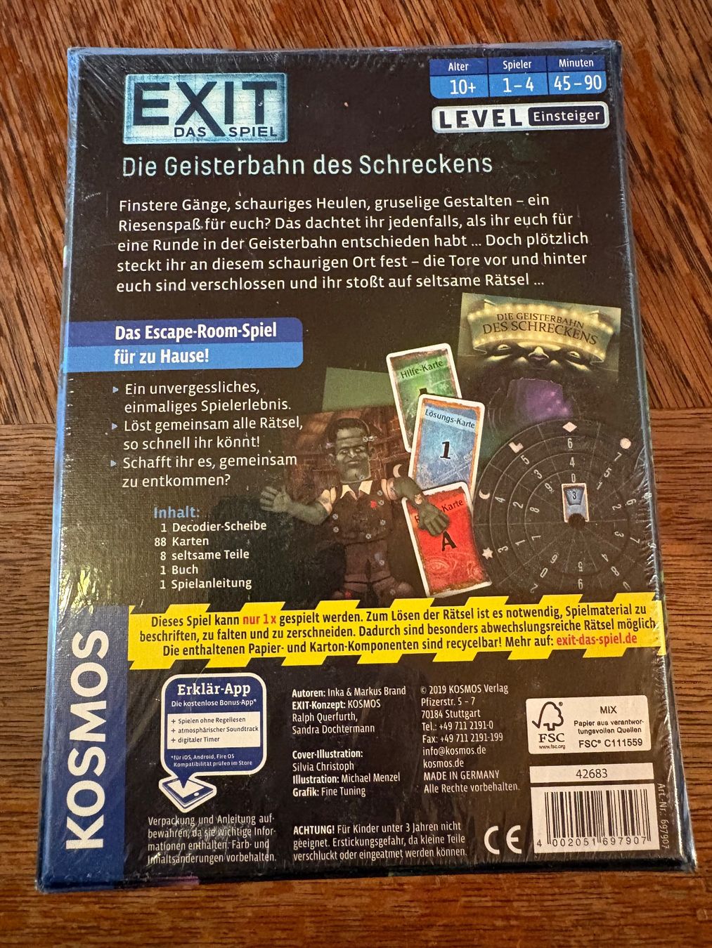 Kosmos Giochi: Exit Spiel: Die Geisterbahn des Schreckens – Nuovo e nell'imballaggio originale da Wangen SZ venduto da Sls_777 1