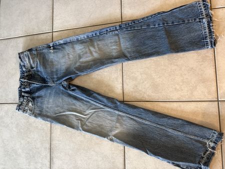 Stylische Zara Flared Jeans für Herren in Blau, Grösse 36.
