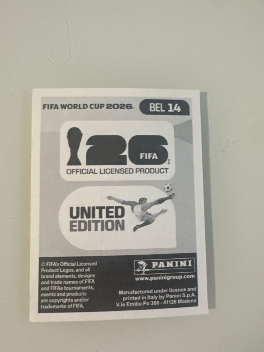 Panini Carte collezionabili: Panini 2026 Hans Vanaken BEL14 – Nuovo (secondo la descrizione) da Bern venduto da akl_sy9s 1