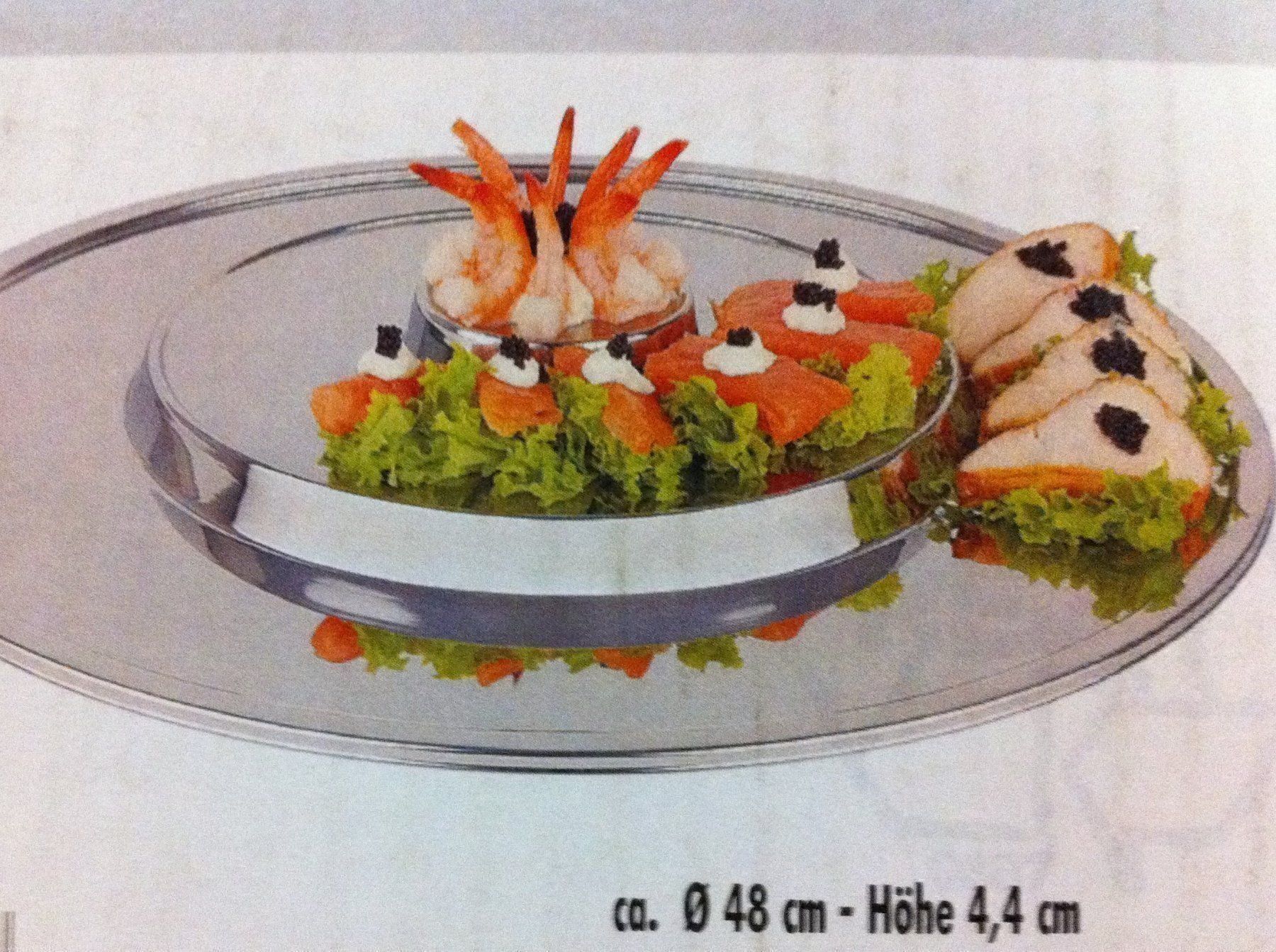 Piatti di portata: Buffet-Stufentablett 48cm rund edelstahl – Nuovo e nell'imballaggio originale da Wallisellen venduto da CONI02 1