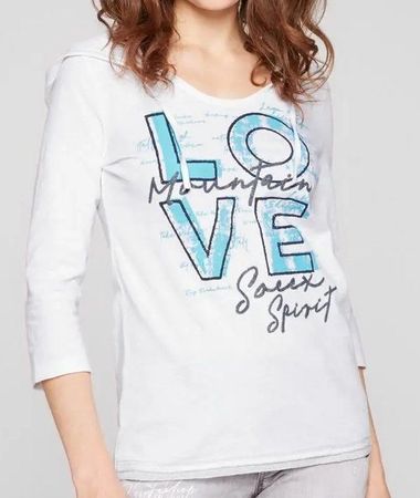 SOCCX Sweatshirt Shirt 3/4-Arm Pullover Kapuze weiss 44 XXL