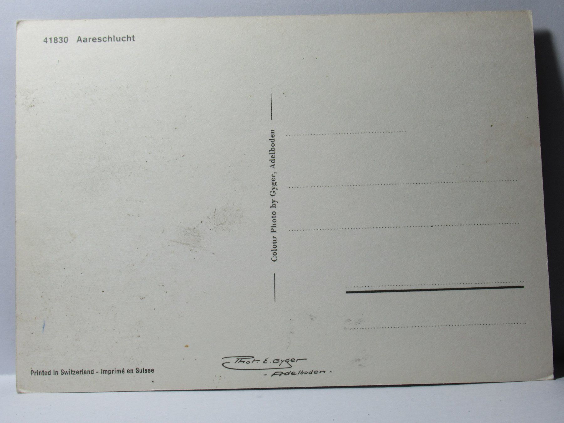 Cartoline postali: Aareschlucht – Nuovo (secondo la descrizione) da Grenchen venduto da Bluemchen1900 1