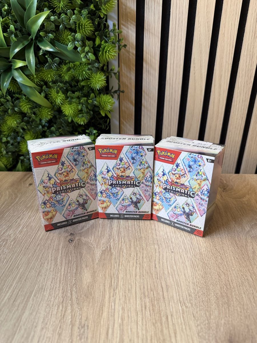 Pokémon Sammelbilder & Trading cards: Pokémon Prismatic Evolutions – 3 Booster Bundle – Neu (gemäss Beschreibung) aus Schlieren von Dav_8gbc